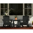 thumbnail image 3 of KINGYES Folding Adirondack Chair Set of 2,HDPE All-Weather Folding Adirondack Chair, Chair Companion for Patio Garden，Backyard Deck, 3 of 5