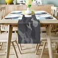 thumbnail image 2 of Table Runner Dresser Scarves 60 Inch Long, Gray Military Camouflage Army Art Linen Dining Table Runners Camo Forest Tabletop Scarf for Wedding Holiday Party Kitchen, 2 of 7