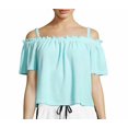 thumbnail image 1 of JUICY COUTURE Black Label Off The Shoulder Terry Top Island Paradise ( S ), 1 of 1