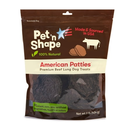 Pet 'n Shape Natural Made & Sourced in USA American Patties, 16