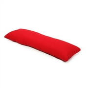 Long Body Pillow, Red Twill