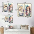 thumbnail image 4 of Designart "Little Kitten Amidst Colorful Flowers III" Animals Cat Framed Wall Art Set Of 2 - Children's Art Grey Framed Canvas Set For Living Room Decor, 4 of 6