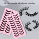 thumbnail image 3 of 10 pares de pestañas autoadhesivas reutilizables sin necesidad de pegamento o delineador de ojos Irfora  Pestañas postizas, 3 of 7