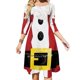thumbnail image 1 of Vestido de Papá Noel con escote cuadrado en el vientre, elegante, de talla grande, ajustado a la cintura, para mujer, 1 of 6