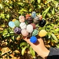 thumbnail image 4 of Gem Flower Natural Stone Semi Decoration Jewelry Carved Home Decoration Reiki Girlfriend, 4 of 4