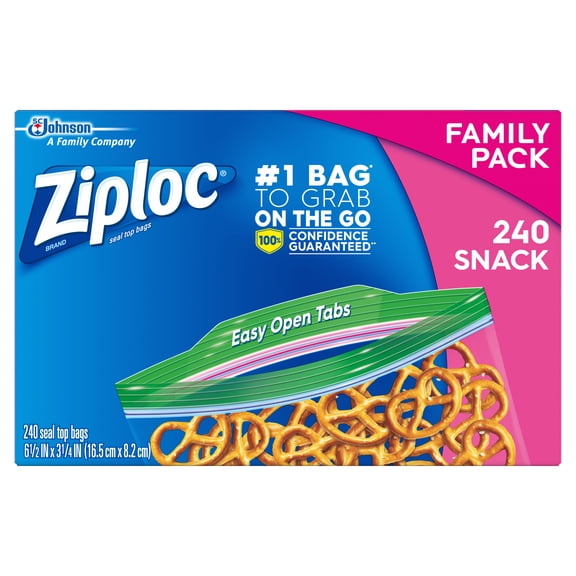 Ziploc Snack Bags, 240 ct
