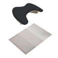 thumbnail image 3 of HILABEE PU Leather U Shape Arm Rest Comfortable Professional Portable with Mat Manicure black with white mat, 3 of 9