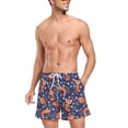 thumbnail image 3 of FORMRS Mens Swim Trunks Mesh Liner Quick Dry Casual Beach Board Shorts with Pockets, Sizes S-2XL, Red Panda Pattern, 3 of 9