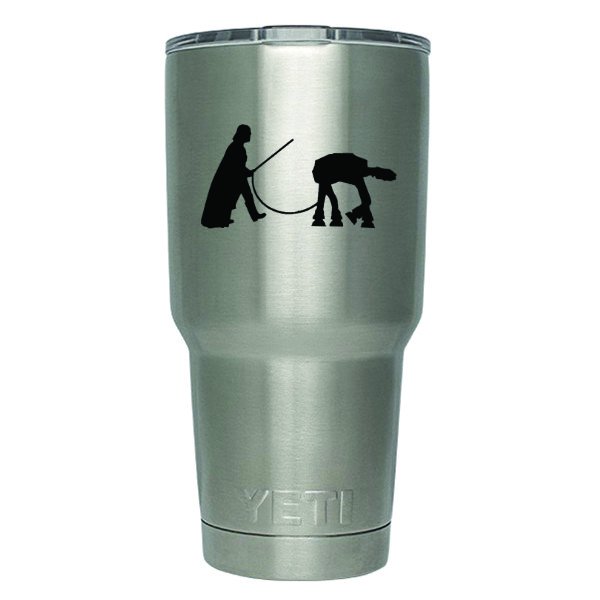 2Pack Darth Vader Walking ATAT Star Wars Inspired Decal Sticker