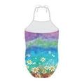 thumbnail image 2 of FOR U DESIGNS Daisy Girl Bathing Suit Size 3-4 Years Fashion Colorful Toddler Kids Sleeveless Swimwear Quick Dry One Piece Halter Swimsuits, 2 of 6