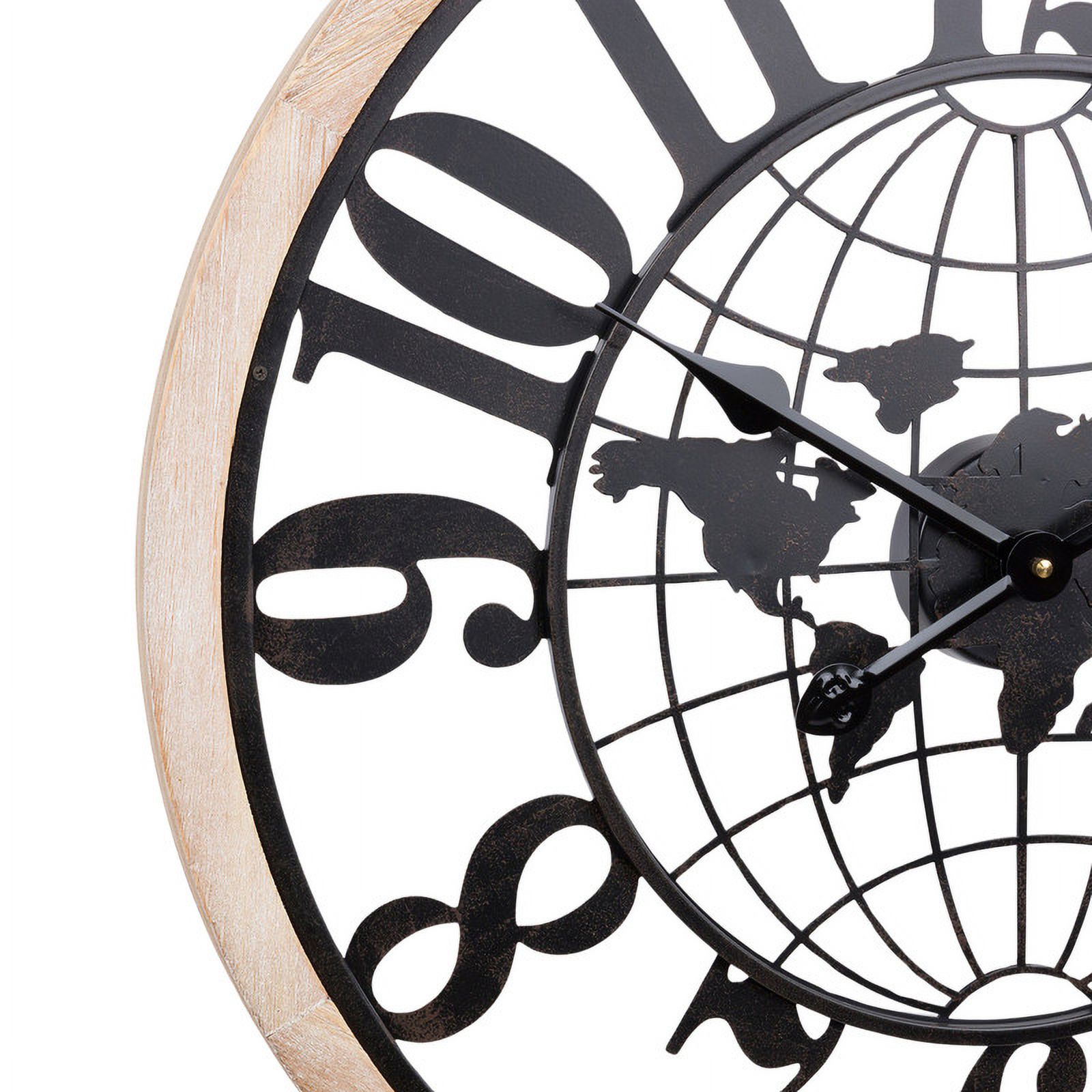 Elandra Modern Contemporary Global Wall Clock
