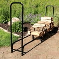 thumbnail image 2 of Wisfor 12ft Firewood Log Rack - Heavy Duty Steel, Holds 650lbs, Outdoor Wood Storage 2 of 13