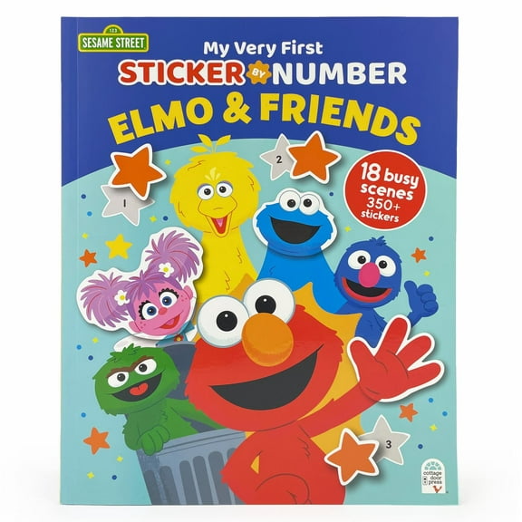 Sesame Street Elmo and Friends: My Very First Sticker by Number (Paperback)
