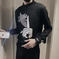 thumbnail image 5 of Sudadera para hombre, ropa masculina con gráfico de diamantes, jersey de cuello medio, camiseta sin capucha, camiseta superior S, invierno, alta calidad, lujo, nuevo en, 5 of 5