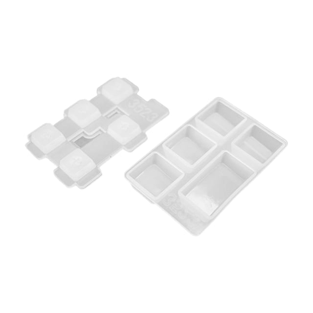 Molde de sílice con forma de tapa de llave, molde de sílice para cubitos de hielo, moldes para decorar dulces con forma de chocolate Bloq Mayús