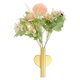 thumbnail image 4 of Vaso de pared Uxcell para flores, tubo para flores secas, estantes en forma de corazón, tubo de flores montado en la pared, tono dorado, paquete de 2, 4 of 5