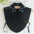 thumbnail image 6 of LoudSung False Collar Detachable Half Shirt Blouse Fake Collar Elegant Embroidery Rhinestones Crystal Decorative Dickey Collar Designs for Women Girls, 6 of 6
