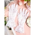 thumbnail image 6 of Ladies Lace Gloves, Women Tea Party Gloves, Elegant Short Gloves, Courtesy Gloves for Wedding Dinner Opera Parties, 6 of 6