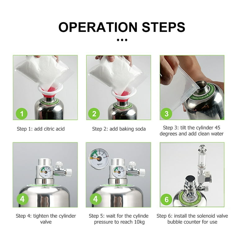 CO2 Generator System Kit DIY CO2 Cylinder Automatic Pressure
