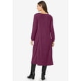 thumbnail image 2 of Woman Within Plus Size Petite Thermal Knit A-Line Dress, 2 of 6