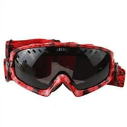 AGPtek New Cool Skull Ski Snowboard Goggle Red