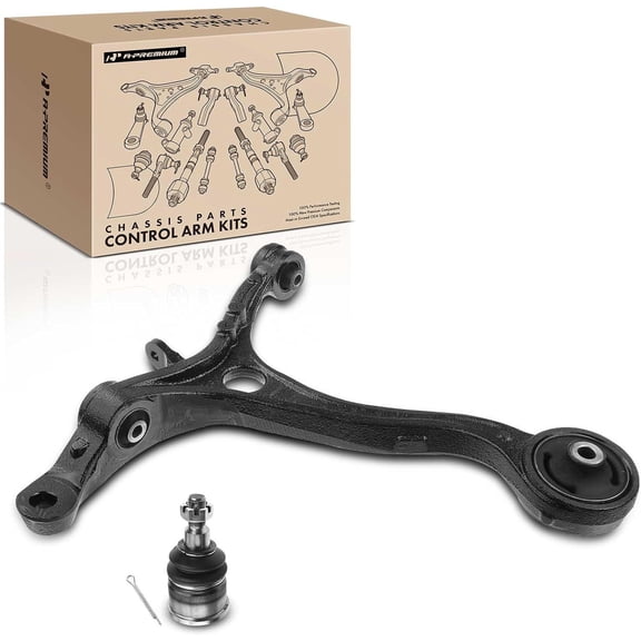 A-Premium Front Right Lower Control Arm Ball Joint Kit Compatible with Honda Accord 2008-2012 Acura TSX 2009-2014 2.4L 3.5L 2-PC Set