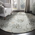thumbnail image 2 of SAFAVIEH Soho Camillo Floral Wool Area Rug, Grey/Multi, 2' x 3', 2 of 10