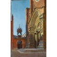 thumbnail image 2 of Aleksander Gierymski 13x18 Black Ornate Wood Framed Double Matted Museum Art Print Titled - Portal of the Church of St. Anastasia in Verona (1900), 2 of 5