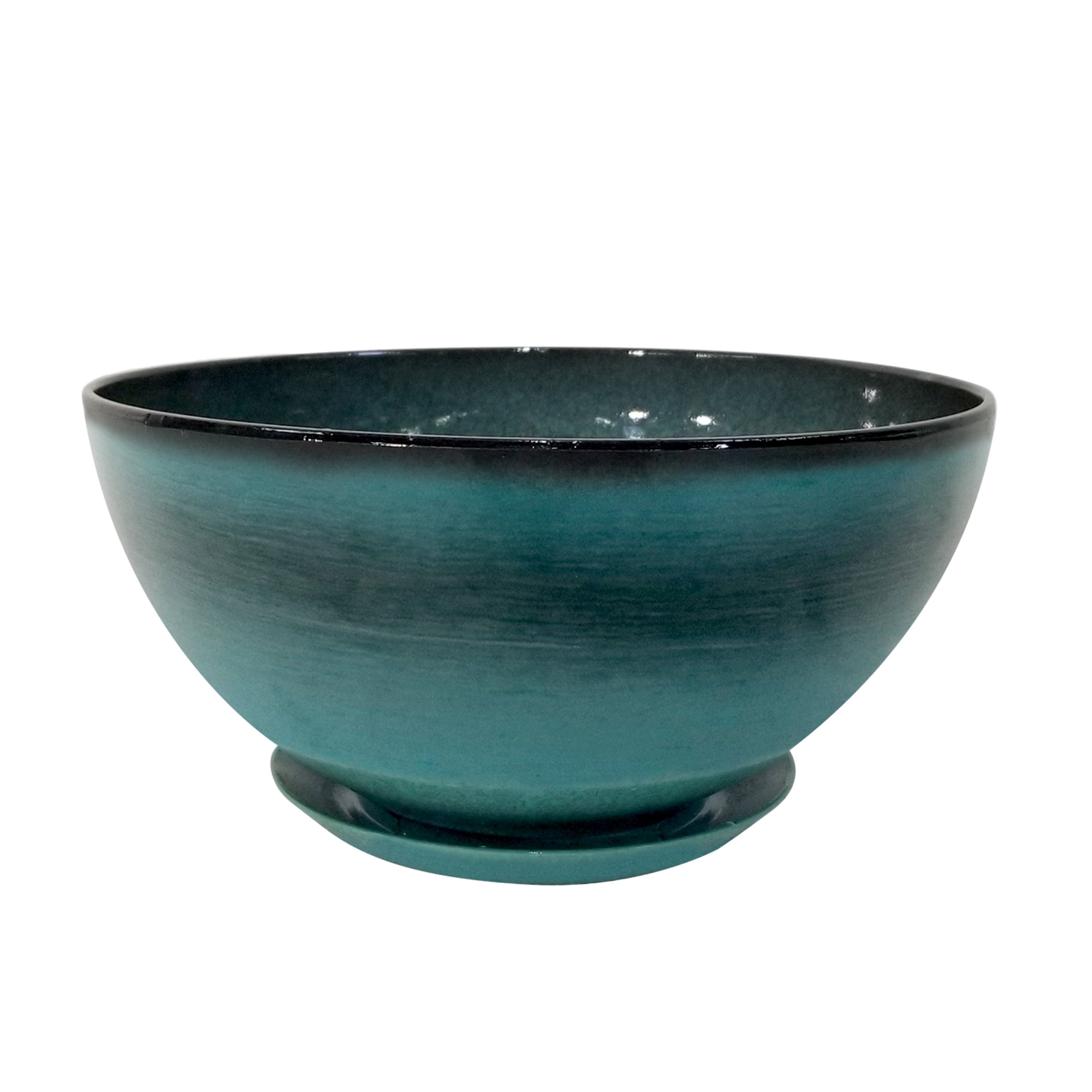 The Your Choice Small Gardens Faux Ceramic Glaze Resin Pot for Patio, Garden, and Indoor Planter