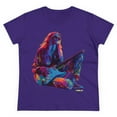thumbnail image 2 of Women's Midweight Cotton Tshirt Colorful Hippy Female Guitarist 002, 2 of 3
