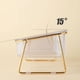 thumbnail image 4 of Tazón de comida para perros y gatos, elevado, inclinado, transparente, hierro dorado, tazón individual, 4 of 7
