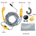 thumbnail image 4 of Lavadora de coche portátil de 12v, ducha de Camping, juego de ducha de coche de alta presión, rociador con bomba eléctrica para exteriores, Camping, viaje, mascota, 4 of 5