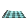 thumbnail image 2 of Ahgly Company Indoor Rectangle Checkered Light Blue Modern Area Rugs, 5' x 7', 2 of 4
