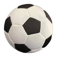thumbnail image 1 of Balón de fútbol de interior silencioso, balón de fútbol, ​​regalo clásico, suave y silencioso, para entrenamiento al aire libre. Blanco y negro 18cm, 1 of 8