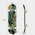 thumbnail image 3 of Skateboards for Beginners Tropical green golden banana leaves seamless Beach 31"x8" Maple Double Kick Concave Boards Complete Skateboards Outdoor for Adults Youths Kids Teens Gifts, 3 of 5