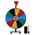 thumbnail image 2 of 1 Ensemble Roue de Prix Toupie de Table Effaçable Roue de Prix avec Support Jeu de Fête Amusant Roue de Prix, 2 of 2