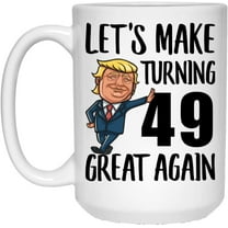 Happy 49th Birthday Gifts For Men Women Turning 49 Year Old Born In 1970 Christmas 2022 Gifts White Coffee Mug 15oz