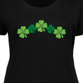 thumbnail image 4 of Inktastic Shamrock Four Leaf Clover St Patricks Women's Plus Size T-Shirt, 4 of 5