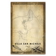 thumbnail image 3 of Villa San Michele Vintage Map Prints Canvas, Italy Map Art Canvas, Canvas, Villa San Michele Map City style vintage Canvas , Canvas Wall Art, Street Map Artwork Canvas, 3 of 6