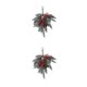 thumbnail image 4 of Yuarrent Guirnalda navideña, decoración navideña festiva para cualquier ocasión, amplia gama de aplicaciones, decoración navideña, rama Rama corta colgante 2Conjunto, 4 of 6