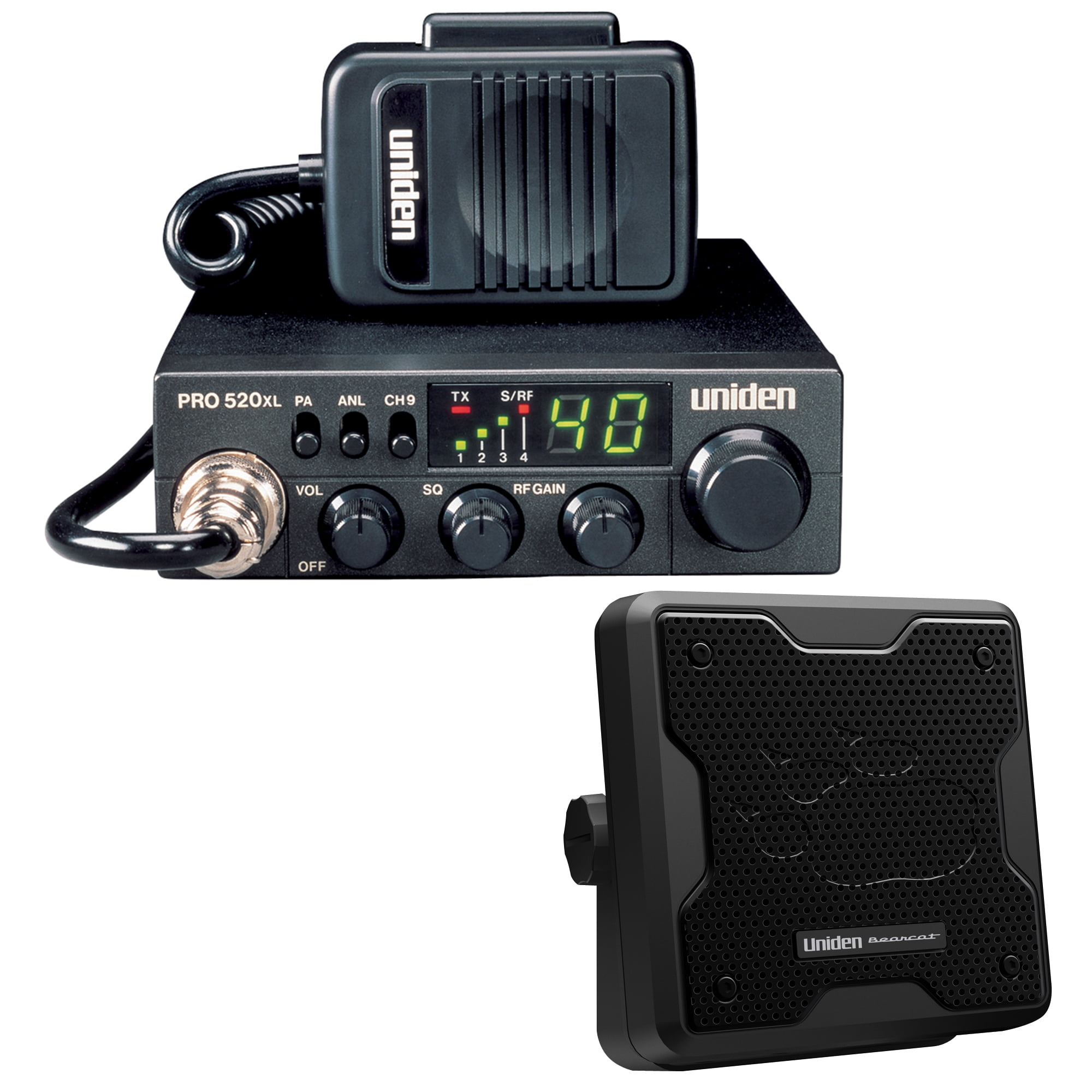 Uniden PRO520XL 40Channel 4Watt Compact CB Radio & BC20 Accessory CB