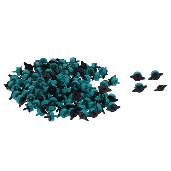 Nimomo 100 Pcs Émetteur de Goutte Durable pour Irrigation, Goutteur 8 L, Émetteurs de Goutte Compensateurs de Pression pour Tuyau 4/7, Irrigation Horticole