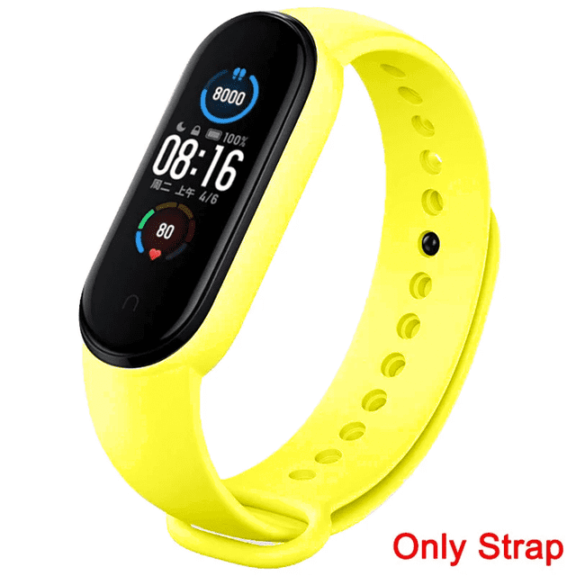 Correa De Silicón Unisex Para Smart Watch Mi Band 7 / 6 / 5 De Xiaomi