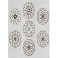 thumbnail image 1 of Ahgly Company Indoor Rectangle Patterned Off-White Novelty Area Rugs, 2' x 3', 1 of 6