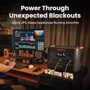 Jackery HP 3000AC Solar Generator with 200W Solar Panels, 3062Wh LiFePO4 Battery, 3600W Output for Home Backup, RV Camping & Power Outages