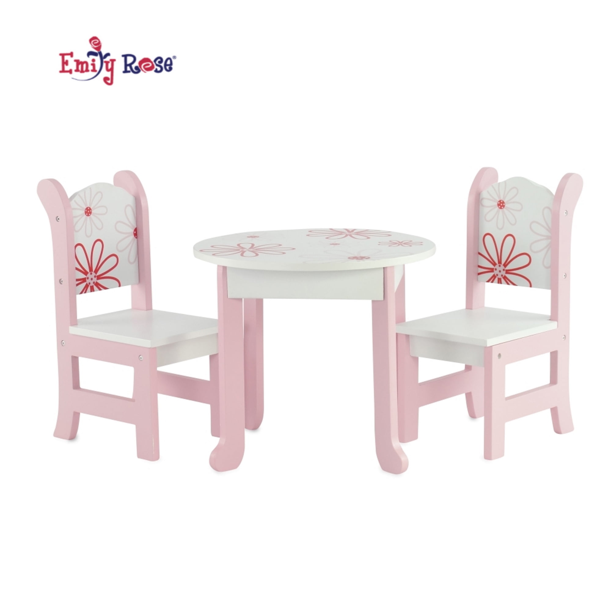 ROSE DOLLHOUSE FURNITURE SIZE GARDEN SWING ARMED CHAIRS SET FOR Dolls 