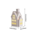 thumbnail image 3 of Vacemry LED Ceramic Houses, Mini Glowing Village Figurines With Warm White Lights, Realistic Tabletop Decor For Home Office Desk Shelf, Christmas Party Celebrations And Holiday Display, 3 of 8