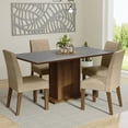 thumbnail image 2 of Juego de Comedor Mesa con Tablero de Madera 4 Sillas Marrón/Gris/Imperial Keila Madesa, 2 of 7