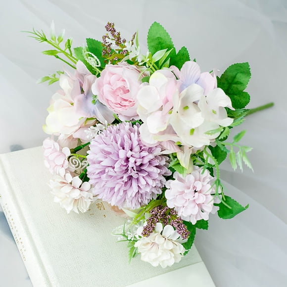 EGNMCR Fake Flowers, Artificial Flowers Nordic Simulation Wedding Handheld Flower Wedding Photography Flower Art Home Decoration Simulated bouquet