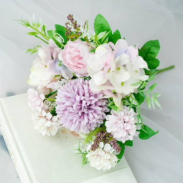 Yhmxh Fake Plants,Artificial Plants Outdoor,Fake Flowers,Home Decor,Spring Decor Simulation Wedding Handheld Flower Wedding Photography Flower Art Home Decoration Simulated Bouquet